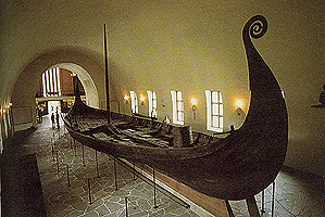 A Viking longship.